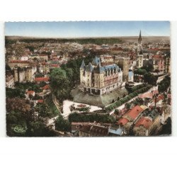 PAU: le château vue aérienne 10x15 - état