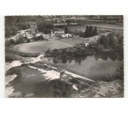 PUYOO: le gave de pau vue aérienne 10x15 - très bon état