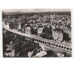 PAU: le boulevard des pyrénées et la ville vue aérienne 10x15 - très bon état