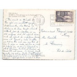 PAU: le boulevard des pyrénées et la ville vue aérienne 10x15 - très bon état
