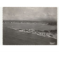 SAINT-JEAN-de-LUZ: entrée de la rade et le port vue aérienne 10x15 - très bon état