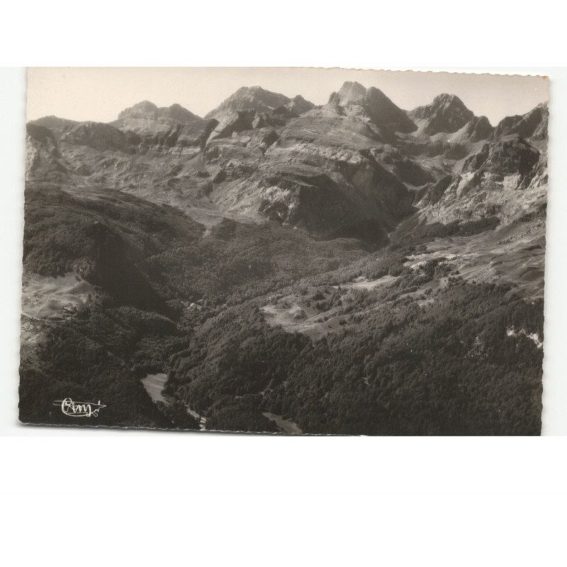URDOS: d'aspe et les pyrénées vue aérienne 10x15 - très bon état