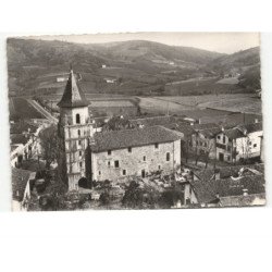 AINHOA: l'église vue aérienne 10x15 - très bon état