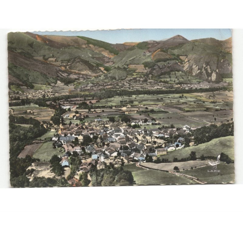 ACCOUS: vue générale vue aérienne 10x15 - très bon état