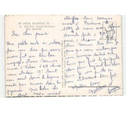 ACCOUS: vue générale vue aérienne 10x15 - très bon état