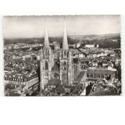 BAYONNE: la cathédrale le cloître vue aérienne 10x15 - très bon état