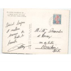 BIELLE: vue générale, vallée d'ossau vue aérienne 10x15 - très bon état