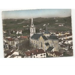 HASPARREN: l'église vue aérienne 10x15 - très bon état