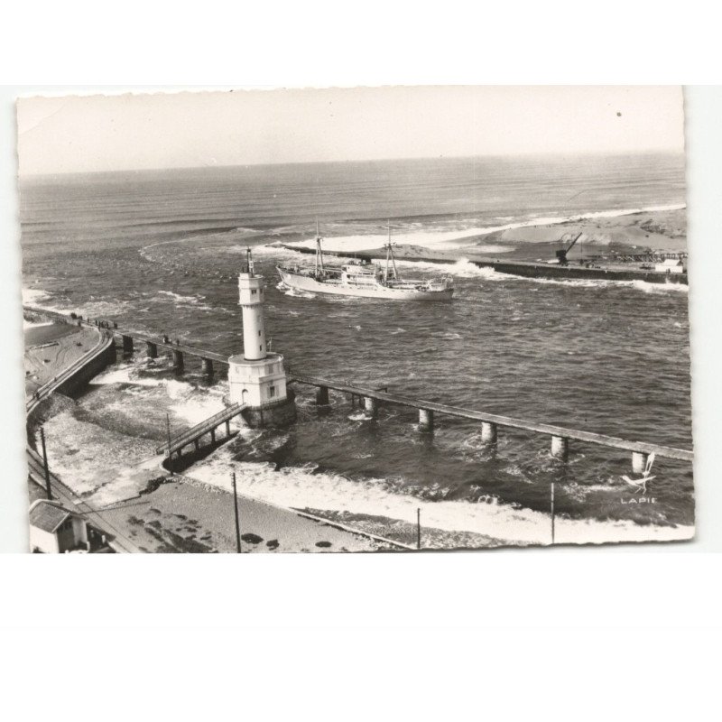 BOUCAU: barre de l'adour, le phare vue aérienne 10x15 - état