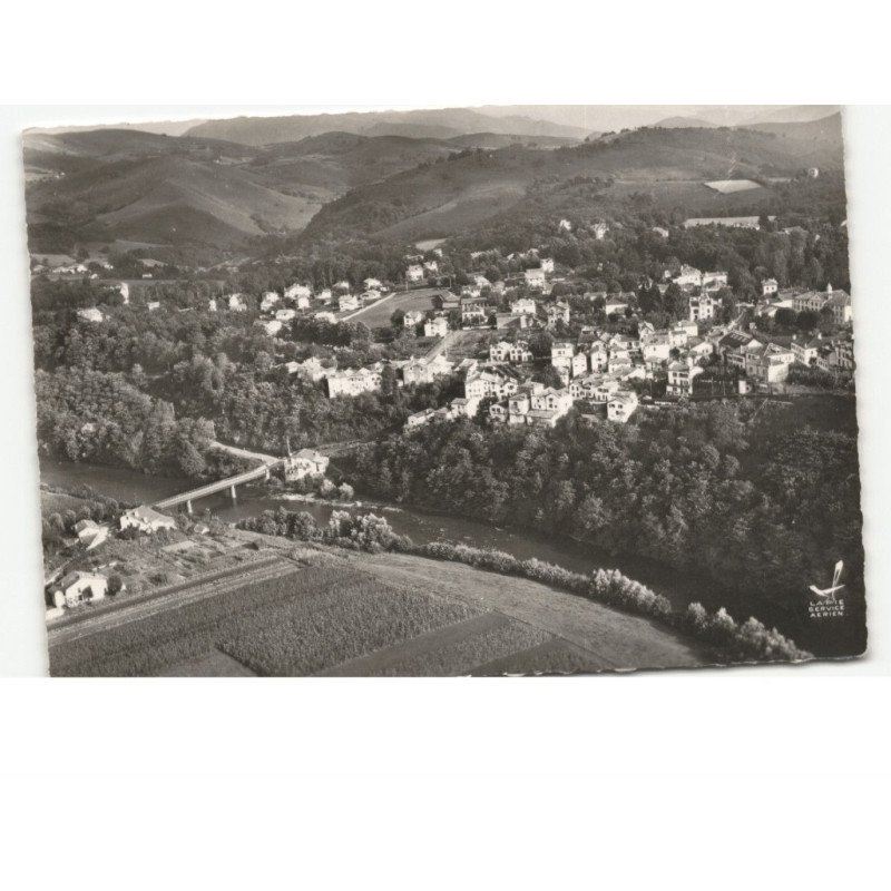 CAMBO-les-BAINS: vue générale la nive vue aérienne 10x15 - très bon état