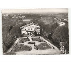 CAMBO-les-BAINS: arnaga, villa d'edmond rostand vue aérienne 10x15 - très bon état