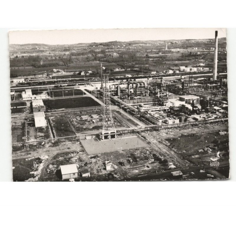 LACQ: centrale electrique vue aérienne 10x15 - très bon état