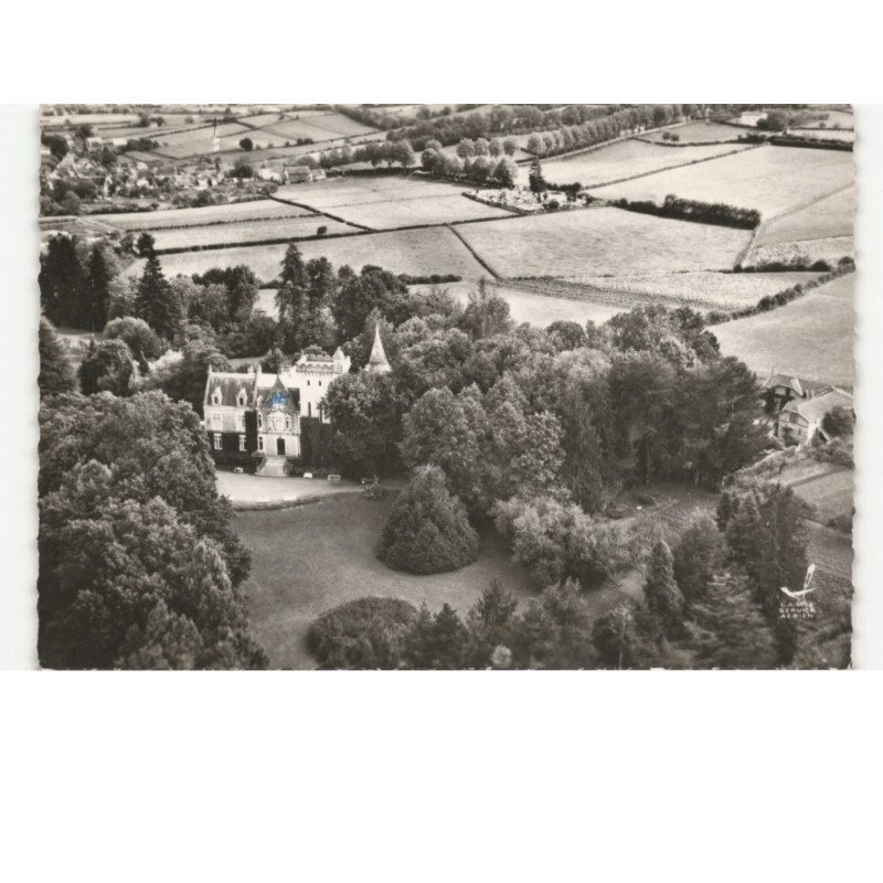 ORTHEZ: château de preville vue aérienne 10x15 - très bon état