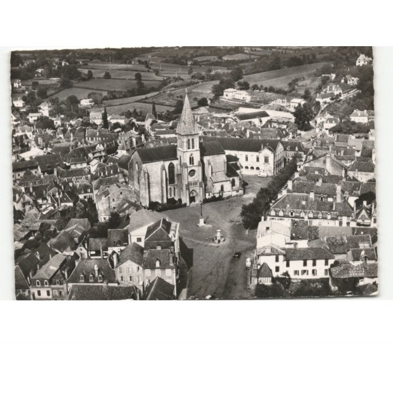 ORTHEZ: église saint-pierre vue aérienne 10x15 - très bon état