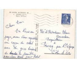ORTHEZ: église saint-pierre vue aérienne 10x15 - très bon état