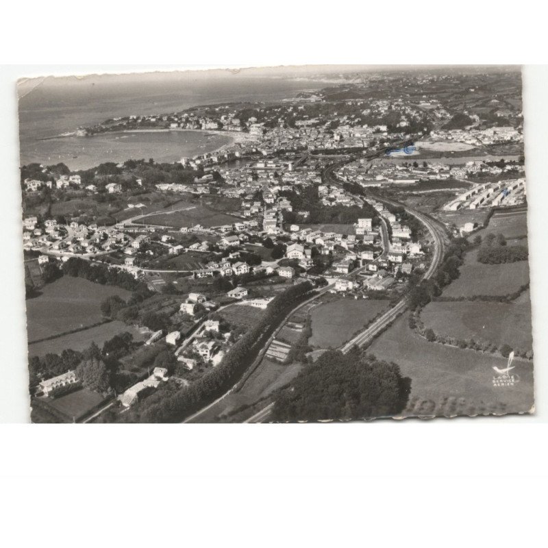 SAINT-JEAN-de-LUZ: vue générale vue aérienne 10x15 - très bon état