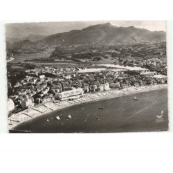 SAINT-JEAN-de-LUZ: la plage et la rhune vue aérienne 10x15 - très bon état
