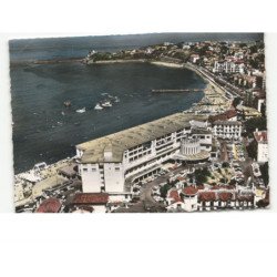 SAINT-JEAN-de-LUZ: le casino, la plage vue aérienne 10x15 - état