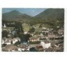 SAINT-JEAN-de-PIED-de-PORT: place du marché vallée de la nive au fond pic du jarra vue aérienne 10x15 - très bon état
