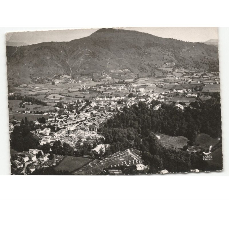 SAINT-JEAN-PIED-de-PORT: vue générale, terrain de camping de l'E.D.F. vue aérienne 10x15 - très bon état