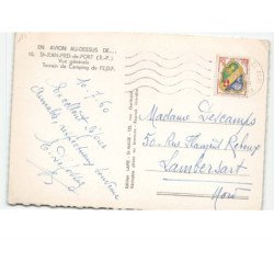 SAINT-JEAN-PIED-de-PORT: vue générale, terrain de camping de l'E.D.F. vue aérienne 10x15 - très bon état