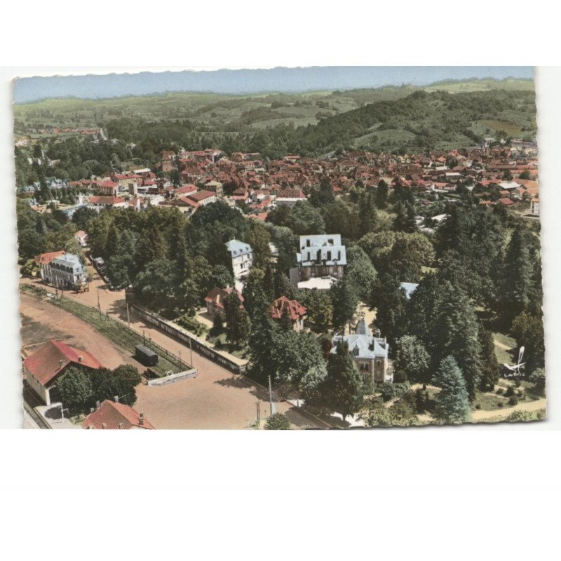 SALIES de BEARN: vue générale vue aérienne 10x15 - très bon état