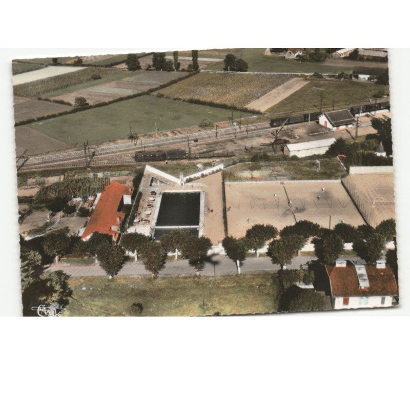 ARGELES-GAZOST: station estivale, cure d'ai, le sporting, la piscine et les tennis vue aérienne 10x15 - très bon état