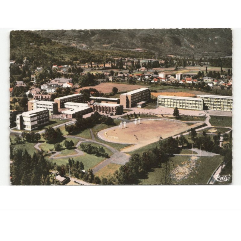 ARGELES-GAZOST: station estivale, cure d'air, vue générale du lycée climatique vue aérienne 10x15 - très bon état