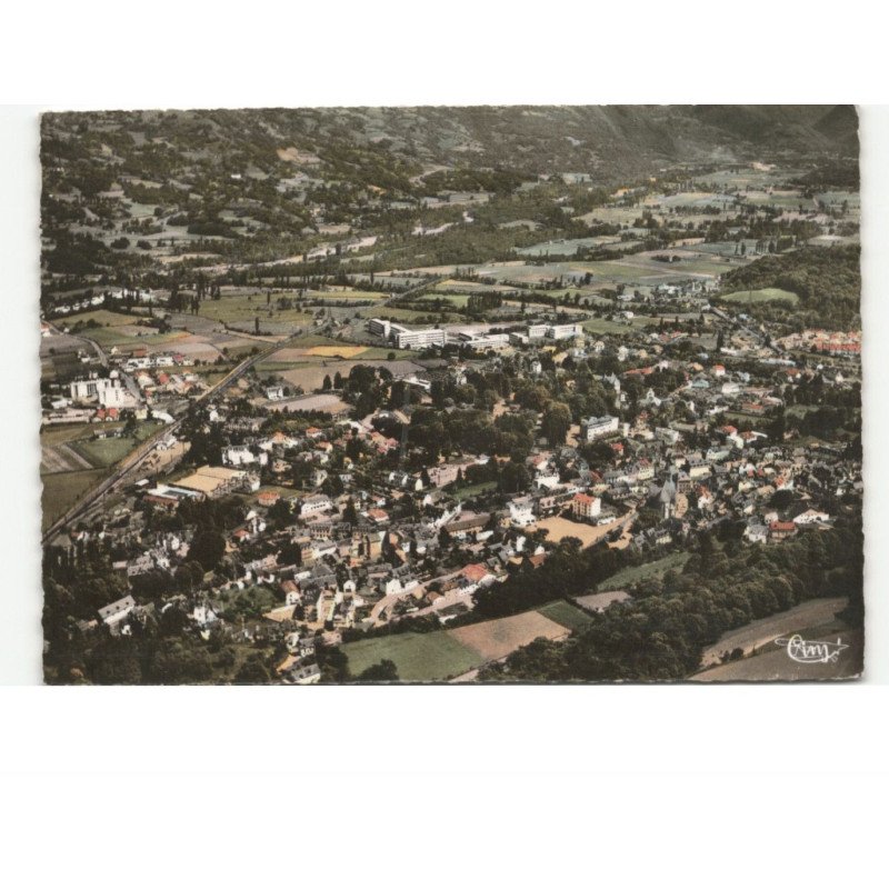 ARGELES-GAZOST: station estivale, cure d'air, vue panoramique, la ville et la vallée vue aérienne 10x15 - très bon état