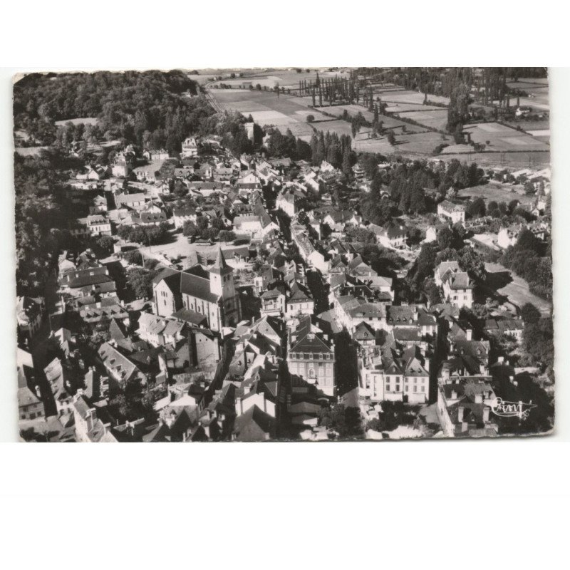 ARGELES-GAZOST: la rue principale vue aérienne 10x15 - très bon état