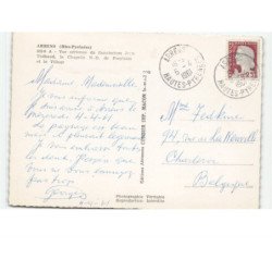 ARRENS: sanatorium jean thébaud le chapelle notre-dame de poeylaun et le village vue aérienne 10x15 - très bon état