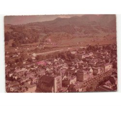 BAGNERES-de-BIGORRE: vue générale sur la ville et la montagne vue aérienne 10x15 - très bon état