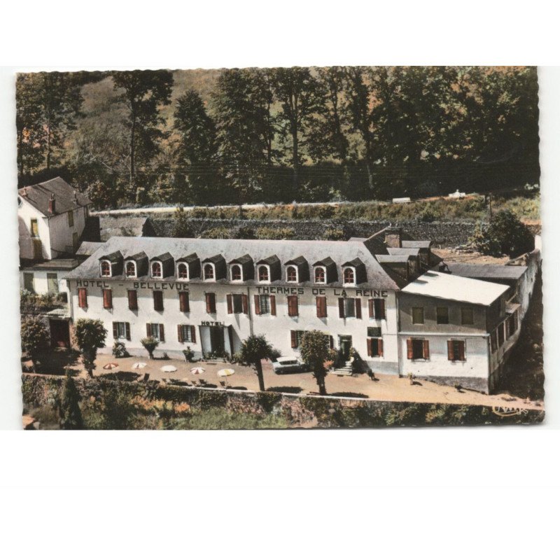BAGNERES-de-BIGORRE: les thermes de la reine vue aérienne 10x15 - très bon état