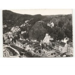 LA BOURBOULE: avenue maréchal foch et les hôtels vue aérienne 10x15 - très bon état