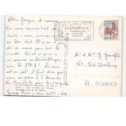 LA BOURBOULE: avenue maréchal foch et les hôtels vue aérienne 10x15 - très bon état