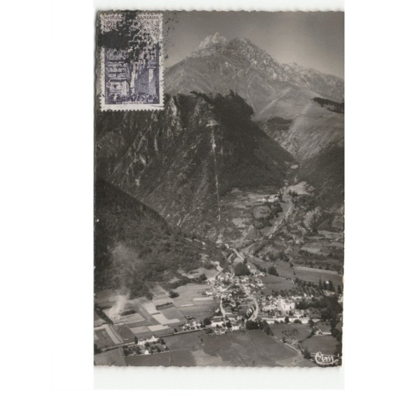 GUCHEN: vue générale, au fond, le petit arbizon vue aérienne 10x15 - très bon état