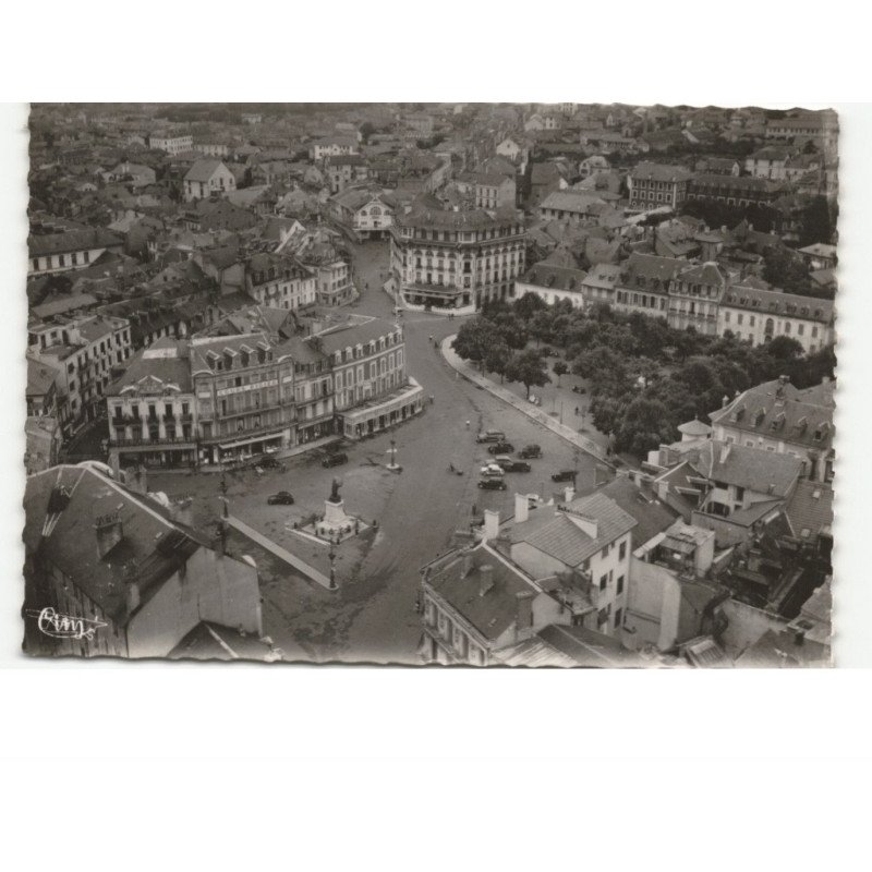 TARBES: place de verdun vue aérienne 10x15 - très bon état