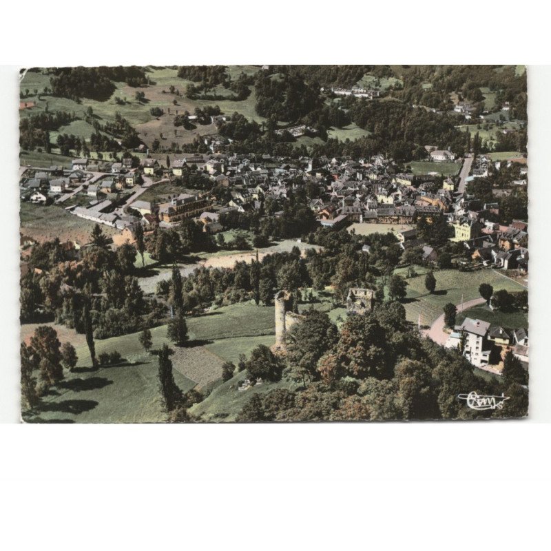 LUZ: au 1er plan, le vieux château vue aérienne 10x15 - très bon état