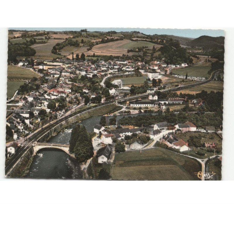 SAINT-PE-de-BIGORRE: vue générale vue aérienne 10x15 - très bon état