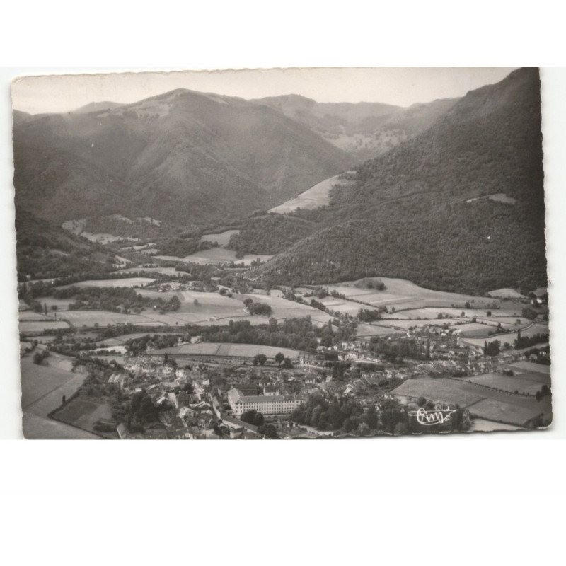 SAINT-PE-de-BIGORRE: vue générale les montagnes vue aérienne 10x15 - très bon état