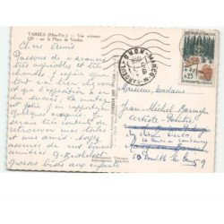 TARBES: la place de verdun vue aérienne 10x15 - état