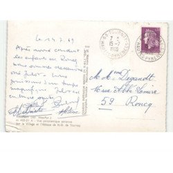 TOURNAY: sur le village et l'abbaye de notre-dame de tournay vue aérienne 10x15 - très bon état