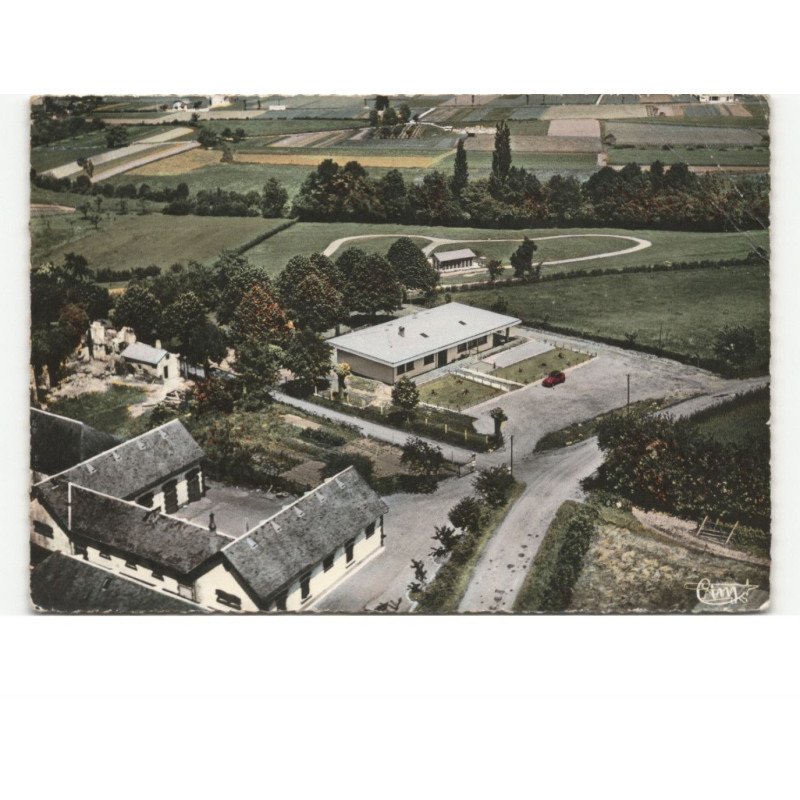 TREBONS: vue générale du camping du château camping moderne 1er catégorie vue aérienne 10x15 - état
