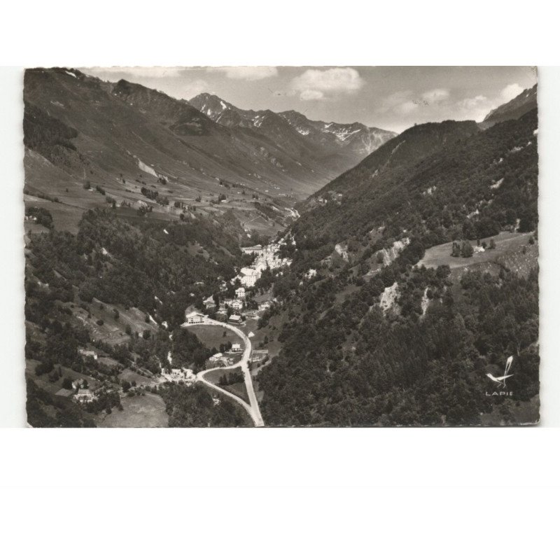 BAREGES: vallée de bareges vue aérienne 10x15 - très bon état