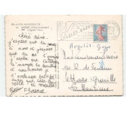 ARRENS: l'église vue aérienne 10x15 - très bon état