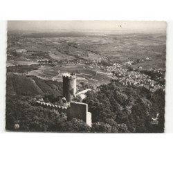 RIBEAUVILLE: le château et vue panoramique vue aérienne 10x15 - très bon état