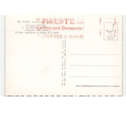 LE PIBESTE: la gare supérieure, la chaîne et la forêt vue aérienne 10x15 - très bon état