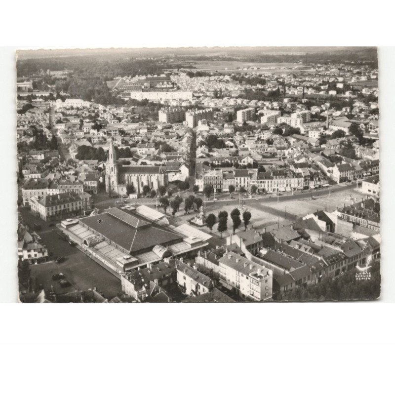 TARBES: place marcadieu vue aérienne 10x15 - très bon état