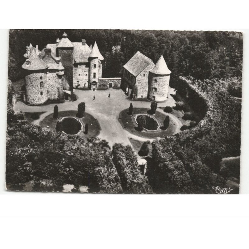 ORCIVAL: château de cordès vue aérienne 10x15 - très bon état