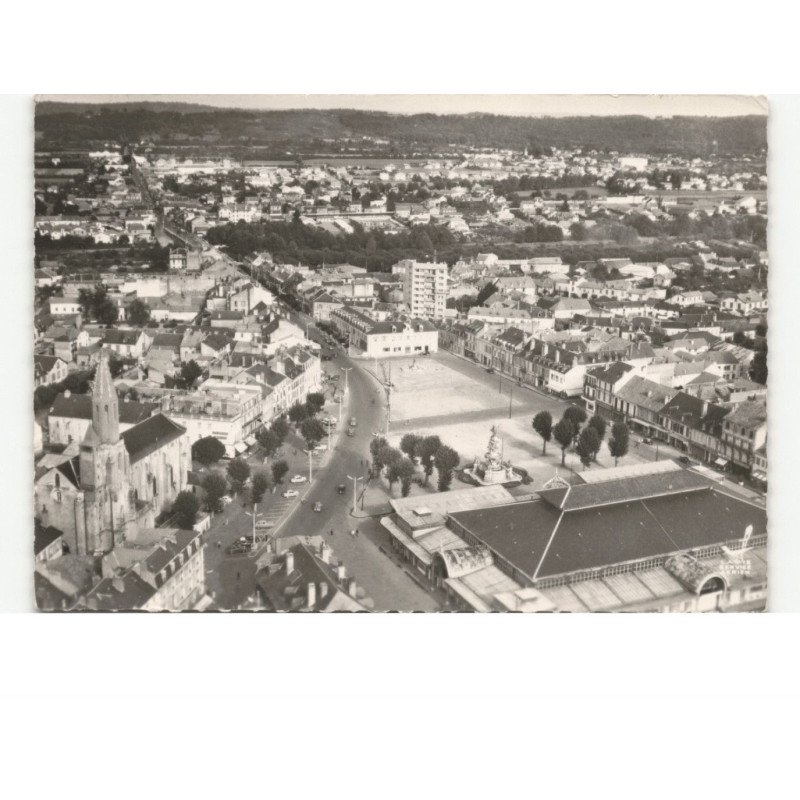 TARBES: place marcadieu vue aérienne 10x15 - très bon état